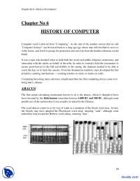 Histpry Of Computer-Computer Fundamentals-Lecture Notes