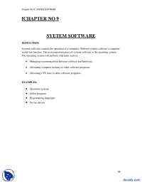 System Software-Computer Fundamentals-Lecture Notes