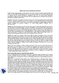 Miles And Snow’s Strategy Typology-Organization Theory and Design-Handouts