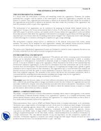 The External Environment-Organization Theory and Design-Handouts