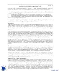 Political Processes In Organizations-Organization Theory and Design-Handouts