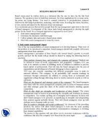 Building Brand Vision Part 1-Brand Management-Lecture Handout