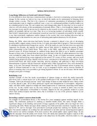 Media Influences-Media Managment-Handouts