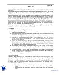 Media Bias-Media Managment-Handouts