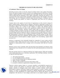 Evolutionary Theory Of Change Part 1 Change Of Management Lecture Evolutionary Theory Of Change Part 1 Change Of Management Lecture