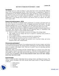 ROBI-Brand Management-Lecture Handout