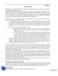 Media Ethics-Media Managment-Handouts