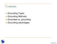 Grounding, Earthing-Power Grid, Distribution and Utilization-Lecture Slides