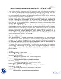 Apparoaches to Theorizing of International Communication-International Communication-Lecture Handout