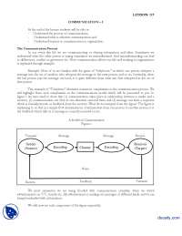 Communication-I-Introduction to Public Administration-Lecture Handout