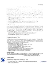 Learning of Team-Leadership and Team Managment-Lecture Handout - Docsity