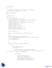 Java MySQL Database Connection Class