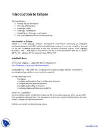 Introduction to Eclipse and Subversive Plugin-Software Engineering ...