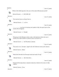 50 Solved Questions on Musical Renaissance Period - Quiz 4 | MUSC 212