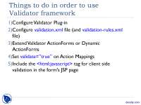 Using the Apache Struts Validator Framework: Configuration and Validation Rules