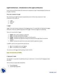 Understanding Log4J: Components, Configuration, and Usage