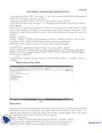 HTML Input Elements: Text Boxes, Check Boxes, Radio Buttons, and Selection Lists