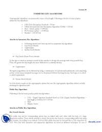 Symmetric Key Algorithms-Information Technology-Lecture Handout