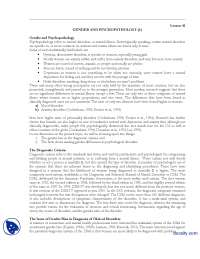 Gender And Psychopathology 2-Gender Psychology-Handouts