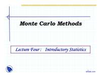 Introductory Statistics-Stochastic Process-Lecture Slides
