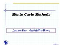 Probability Theory-Stochastic Process-Lecture Slides