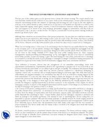 The Built Environment And Human Adjustment-Environmental Psychology-Handout
