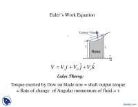 Euler’s Work Equation-Turbomecines-Lecture Slides