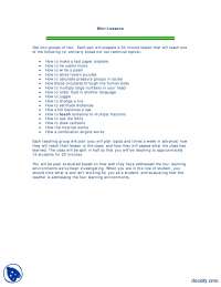 Mini-Lessons-Education Economics-Lecture Handout