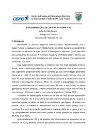 Suplementação de creatina e exercício