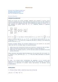 Criterio de la segunda Derivada - Máximos y Mínimos Absolutos - Extremos Restringidos - Multiplicadores de Lagrange  -  Ejercicios  -  Análisis