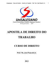Apostila de Direito do Trabalho 2012