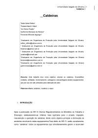 Caldeiras a vapor: breve introdução