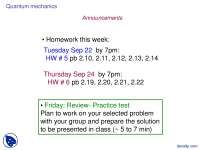 Harmonic Oscillator 2-Quantum Physics and Mechanics-Lecture Slides
