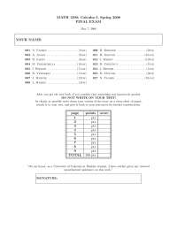 33 MCQs on Analytical Geometry and Calculus I - Final Exam | MATH 1300