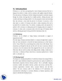 Developing E Business Strategies to Complement The Existing Business-Business Studies-Report