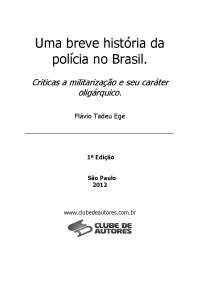 1 br&v& historia da policia no Br@sil