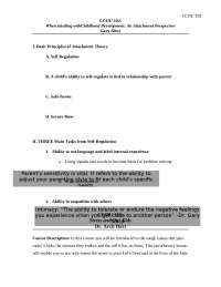 Basic Principles of Attachment Theory - Christian Count for Children | CCOU 302
