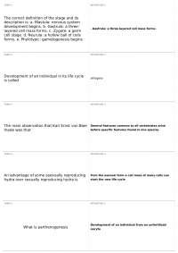 Biology Terms: Ontogeny, Gastrula, Baer's Discovery, Parthenogenesis, & Phylogeny Recap