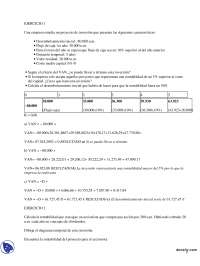 Valor actual neto - Prácticas - Varios - Administración y finanzas