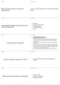 Interview Techniques and Criticisms: Understanding the Process and Common Challenges
