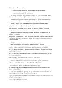 Roteiro de estudo de farmacodinâmica