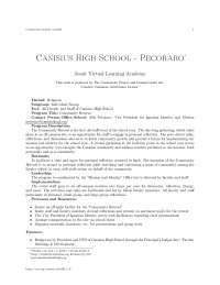 Canisius high school - Pecoraro, college study notes - Community retreat