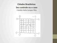 cidades brasileiras- o seu controle ou o caos