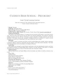 Canisius high school - Pecoraro, college study notes - Community building