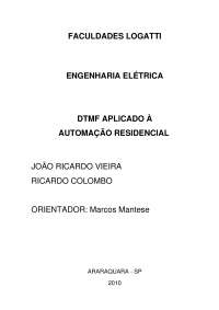 DTMF Aplicado à Automação Residencial