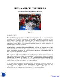 Fisheries - Enviromental Sciences - Lecture Notes