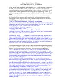 Western Civilization Mid-Term Exam: Essay Questions and Primary Source Analysis - Prof. Cl