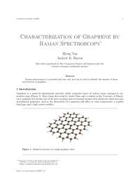 Characterization of graphene by raman spectroscopy - Docsity