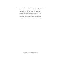 MONOGRAFIA DIREITO COMERCIALII - Parte do Trabalho