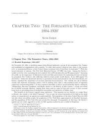 The New-York Historical Society: A Struggle for Financial Stability and Recognition